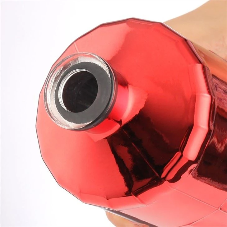 Red Glass Wine Bottles