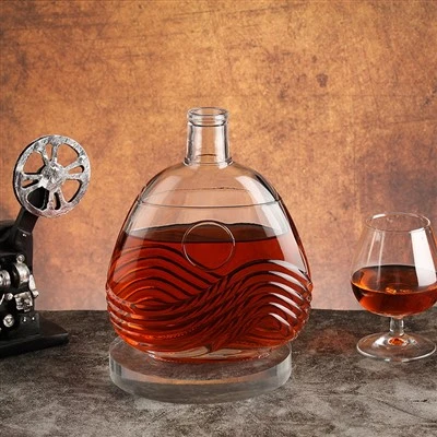 Whiskey Glass Liquor Bottles With Lids