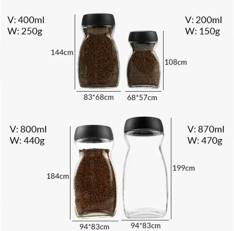 Custom Glass Coffee Jars manufacturers