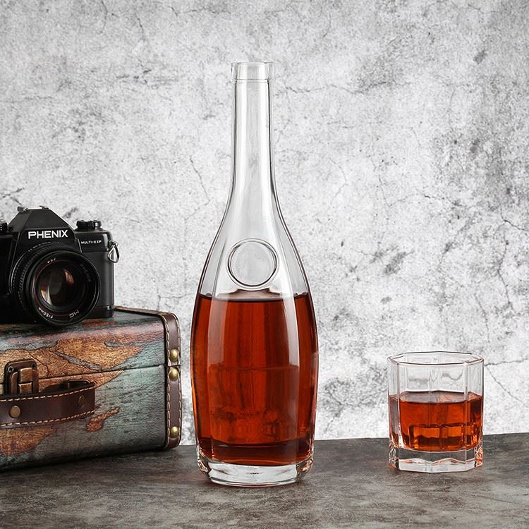 Empty Whisky Bottle Crystal Design With Cork