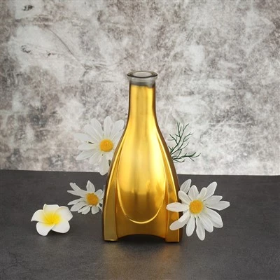 三角フラスコ 金メッキカスタマイズ酒瓶 500ml